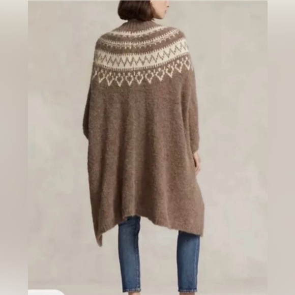 Fair Isle Wool-Blend Cape Cardigan
Polo Ralph Lauren New XL/XXL - Picture 5 of 7